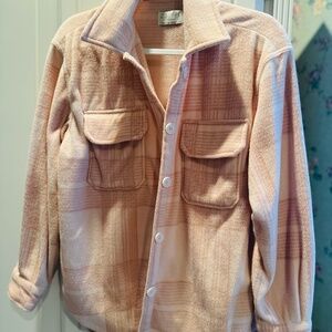 Z Supply Soft Pink/Blush Plaid Shirt